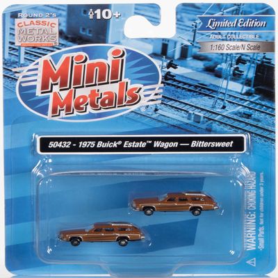 Mini Metals, 1:160 Scale - 1975 Buick Estate Wagon (2pk)
