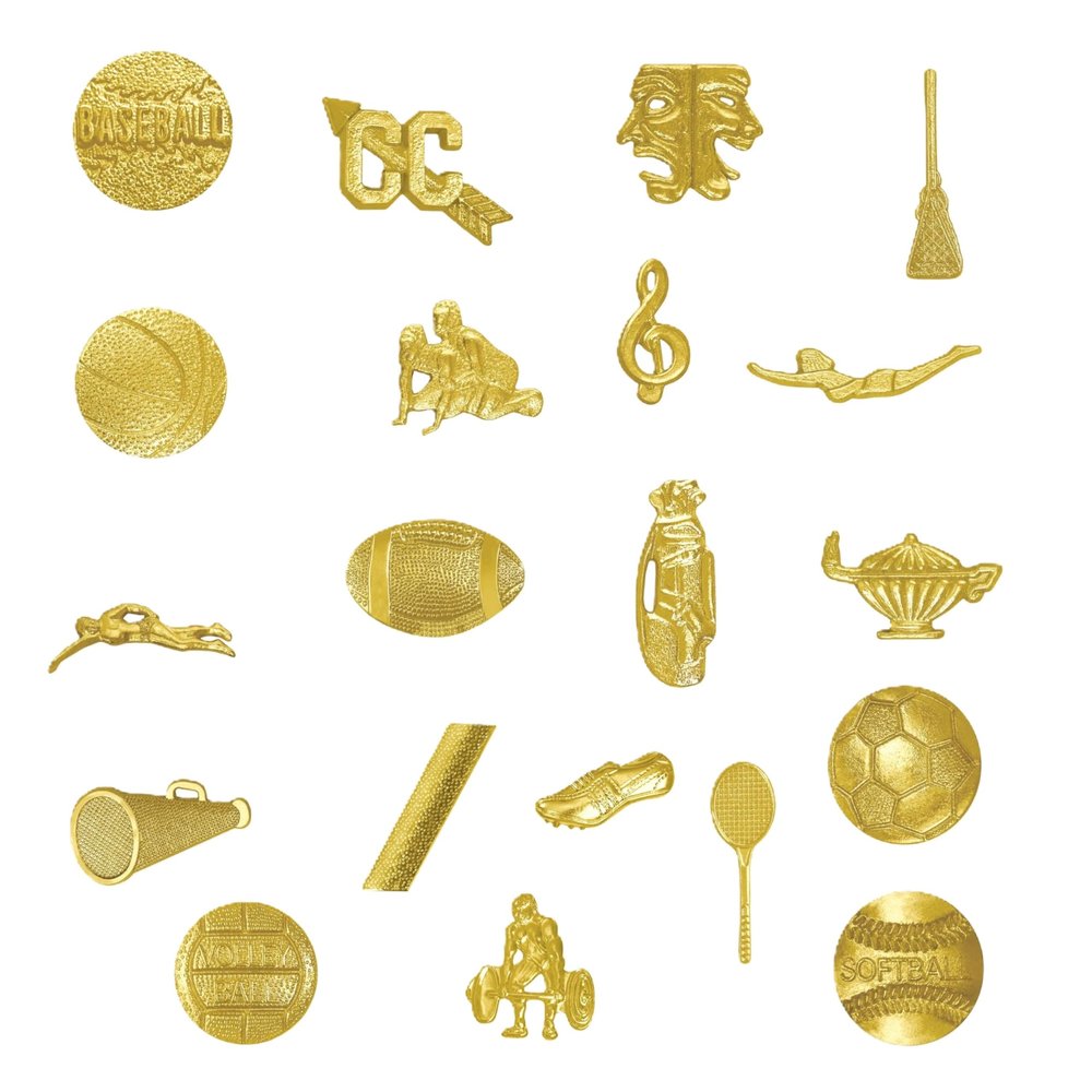 Chenille Pins Pack of 20. Many Sports and Activities to Choose From. (Lacrosse)