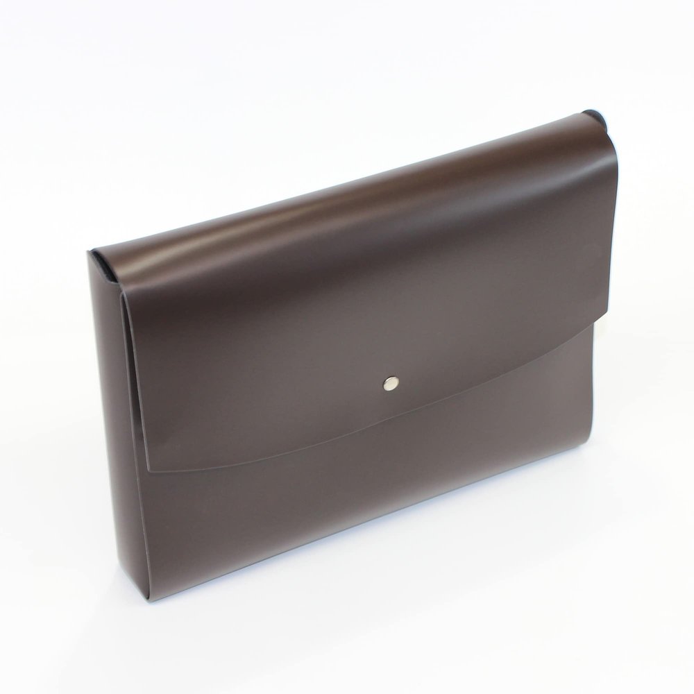 Firenze Bonded Leather Portfolio Carrying Case, Travel Case (Brown)