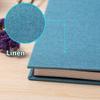 Large Photo Album Self Adhesive 4x6 5x7 6x8 8x10 Pictures Scrapbook Magnetic Album DIY Scrap Book 60 Sticky Pages Linen Cover DIY Photo Album with A Metallic Pen and DIY Accessories(SKY Blue) view 4