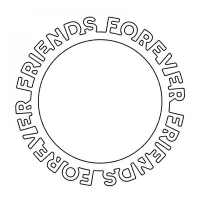 Friends Forever Circle Frame Dies for Card Making DIY Scrapbooking Metal Cutting Dies for Paper Crafting Arts Supplies Scrapbook Photo Album Decor Stencil Die Cuts Punch Temmplate Moulds