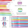 100pcs Crochet Hooks Set in Case Ergonomic Soft Grip Handles Weave Yarn Knitting Needles Kit and Crochet Needle Accessories Crochet Kit Complete Crochet Set for Beginners and Experiecced Crochet Lover view 4