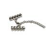 10 Sets Multi Strand Clasps with Lobster Clasps Necklace Connectors Bails Jewelry Findings Toggle Bracelet Multilayer (25mm Clasps, Antique Silver) view 2