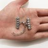 10 Sets Multi Strand Clasps with Lobster Clasps Necklace Connectors Bails Jewelry Findings Toggle Bracelet Multilayer (25mm Clasps, Antique Silver) view 3