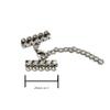 10 Sets Multi Strand Clasps with Lobster Clasps Necklace Connectors Bails Jewelry Findings Toggle Bracelet Multilayer (25mm Clasps, Antique Silver) view 4