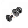 uxcell 10 Set 10mm Solid Brass Round Head Stud Screw Rivets Post Fastener for DIY Leather Craft Belt Wallet Handbag Decoration Repairs, Black view 4