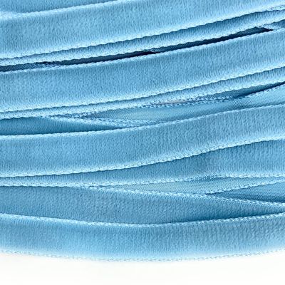 Vintage 3/8'' Velvet Ribbon Pastel Blue n Velvet ,5 -10 Yards-Made in France -Light Blue Velvet (3/8'' Aralia Rose Pink #495-10 yds) (3/8'' Velvet Ribbon Pastel Blue Velvet 10 Yards)