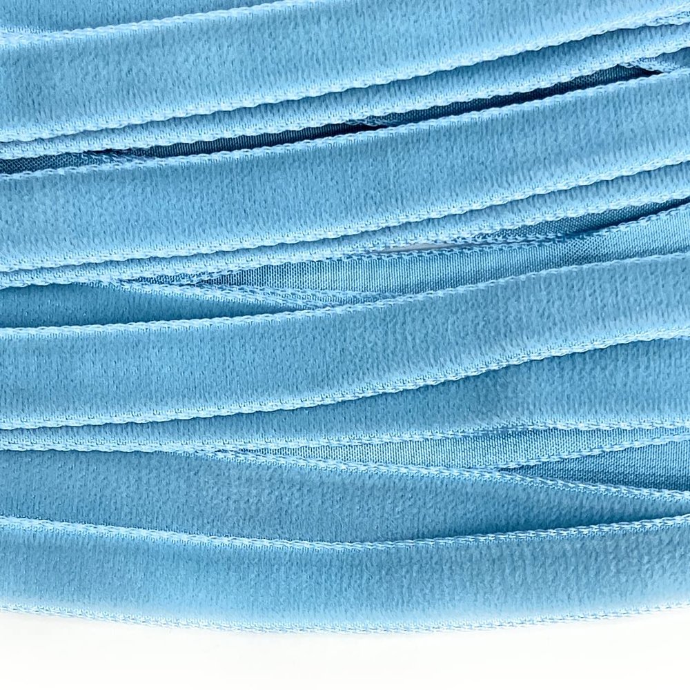 Vintage 3/8'' Velvet Ribbon Pastel Blue n Velvet ,5 -10 Yards-Made in France -Light Blue Velvet (3/8'' Aralia Rose Pink #495-10 yds) (3/8'' Velvet Ribbon Pastel Blue Velvet 10 Yards)
