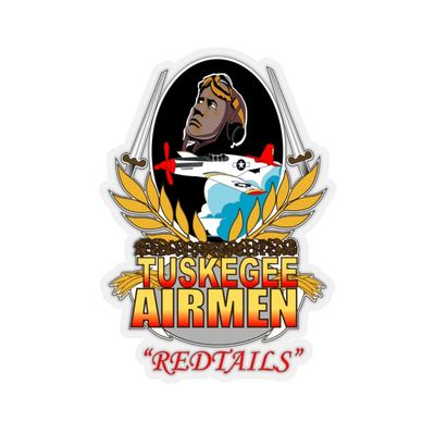 Kiss-Cut Stickers - Tuskegee Airmen (3"x3", Transparent)