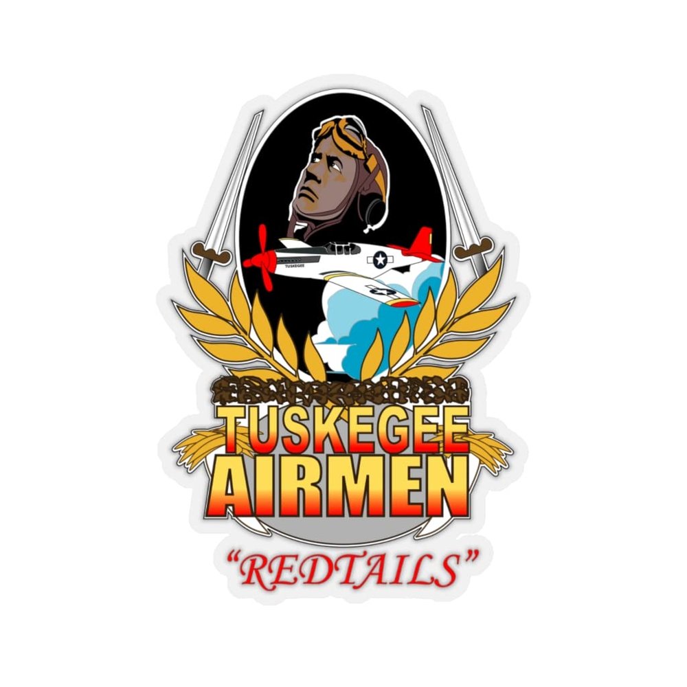 Kiss-Cut Stickers - Tuskegee Airmen (3"x3", Transparent)