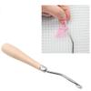 Yglnden 78x39inch(2pcs) Blank Rug Hooking Mesh Canvas Kit with Wooden Bent Latch Hook Tool for Latch Hook Pillow Tapestry Canvas DIY for Adults view 4