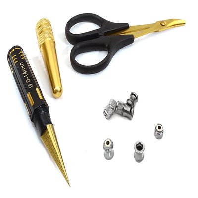 Integy Universal Plastic R/C Body Mounting Hole, Cut & Trim Tool Kit - Gunmetal