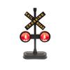 TG,LLC Treasure Gurus Flashing Railroad Track Crossing Signal Red Light Sound RR Xing Train Crossbuck Desk Decor view 2