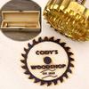 Custom Logo Wood Branding Iron, Personalized Flame Heated Branding Iron,Custom Burning Tool Work on Wood and Leather (2"+Wooden Box) view 1