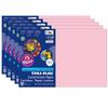 Tru-Ray Construction Paper, Pink, 12" x 18", 50 Sheets Per Pack, 5 Packs view 1