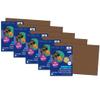 Prang Construction Paper, Dark Brown, 12" x 18", 50 Sheets Per Pack, 5 Packs view 1