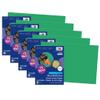 Prang Construction Paper, Holiday Green, 12" x 18", 50 Sheets Per Pack, 5 Packs view 1