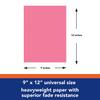 Tru-Ray Construction Paper, Shocking Pink, 9" x 12", 50 Sheets Per Pack, 5 Packs view 4