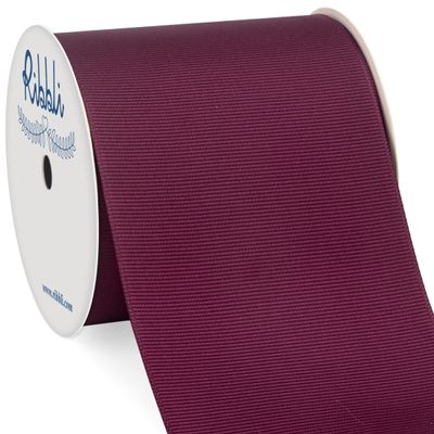 Ribbli Burgundy Grosgrain Ribbon, 3 inches x Continuous 10 Yards, Use for Bows DIY Hair Accessories,Gift Wrapping, Craft and Sewing