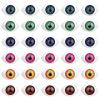Eyeball Horror Props Fake Eyeballs Safety Eyes: 100PCS Simulated Hemisphere Eyeballs Cartoon Funny Phone Cover Eyeballs Mixed Color Doll Making Supplies view 1