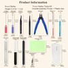 Spilay 16 Pcs Hobby Building Model DIY Tool Kit, Modeler Basic Miniature Handmade Craft Tools Set for Dollhouse Miniature Building view 2