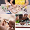 Spilay 16 Pcs Hobby Building Model DIY Tool Kit, Modeler Basic Miniature Handmade Craft Tools Set for Dollhouse Miniature Building view 4
