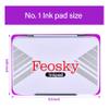 Feosky Ink Pads for Rubber Stamps Extra Large Size 5-1/2" by 3-4/5" inches (Purple) view 2