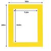 8x10 Mat for 16x20 Frame - Precut Mat Board Acid-Free Yellow 8x10 Photo Matte Made to Fit a 16x20 Picture Frame, Premium Matboard for Family Photos, Show Kits, Art, Picture Framing, Pack of 1 Mat view 4