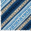 Maywood Studio Curio Cabinet Bias Stripes Fabric, Blue view 1