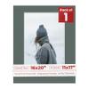 11x17 Mat for 16x20 Frame - Precut Mat Board Acid-Free Charcoal 11x17 Photo Matte Made to Fit a 16x20 Picture Frame, Premium Matboard for Family Photos, Show Kits, Art, Picture Framing, Pack of 1 Mat view 1