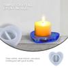 EXCEART Heart Shape Candle Holder Mold for Candle Making Epoxy Mould for Unique Tealight Holders Fun Family Craft Activity Creative Decorative Projects view 3