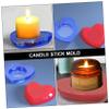 EXCEART Heart Shape Candle Holder Mold for Candle Making Epoxy Mould for Unique Tealight Holders Fun Family Craft Activity Creative Decorative Projects view 4