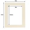 8.5x11 Mat for 11x14 Frame - Precut Mat Board Acid-Free Textured Cream 8.5x11 Photo Matte for a 11x14 Picture Frame, Matboard for Family Photos, Show Kits, Art, Picture Framing, Pack of 100 Mats view 3