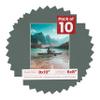 6x8 Mat for 8x10 Frame - Precut Mat Board Acid-Free Charcoal 6x8 Photo Matte Made to Fit a 8x10 Picture Frame, Premium Matboard for Family Photos, Show Kits, Art, Picture Framing, Pack of 10 Mats view 1