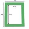 11x14 Mat for 12x16 Frame - Precut Mat Board Acid-Free Bright Green 11x14 Photo Matte For a 12x16 Picture Frame, Premium Matboard for Family Photos, Show Kits, Art, Picture Framing, Pack of 25 Mats view 4