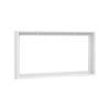 PIXY CANVAS Floater Frame 16x32 for 1-1/2 (1.5) inch Deep Canvas Paintings/Canvas Prints/Wood Canvas Panels/Wall Art/Wall Decor/Home Decor/Artwork (White, 16 x 32 inch, Landscape) view 1