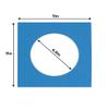 5x5 Mat for 7x7 Frame - Precut Bay Blue Circle Shaped Photo Mat Board Opening - Acid Free Matte to Protect Your Pictures - Bevel Cut for Family Photos, Pack of 10 Matboards view 3