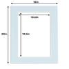 11x14 Mat for 16x20 Frame - Precut Mat Board Acid-Free Baby Blue 11x14 Photo Matte Made to Fit a 16x20 Picture Frame, Premium Matboard for Family Photos, Show Kits, Art, Picture Framing, Pack of 1 Mat view 4