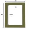 8.5x11 Mat for 12x16 Frame - Precut Mat Board Acid-Free Dill Green 8.5x11 Photo Matte For a 12x16 Picture Frame, Premium Matboard for Family Photos, Show Kits, Art, Picture Framing, Pack of 1 Mat view 4