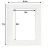 5.5x8.5 Mat for 8.5x11 Frame - Precut Mat Board Acid-Free Textured White 5.5x8.5 Photo Matte For a 8.5x11 Picture Frame, Matboard for Family Photos, Show Kits, Art, Picture Framing, Pack of 1 Mat view 4