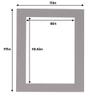8.5x11 Mat for 11x17 Frame - Precut Mat Board Acid-Free Charcoal 8.5x11 Photo Matte for a 11x17 Picture Frame, Premium Matboard for Family Photos, Show Kits, Art, Picture Framing, Pack of 1 Mat view 4