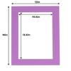 11x14 Mat for 12x16 Frame - Precut Mat Board Acid-Free Dark Purple 11x14 Photo Matte For a 12x16 Picture Frame, Premium Matboard for Family Photos, Show Kits, Art, Picture Framing, Pack of 25 Mats view 3