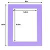 6x8 Mat for 8x10 Frame - Precut Mat Board Acid-Free Light Purple 6x8 Photo Matte Made to Fit a 8x10 Picture Frame, Premium Matboard for Family Photos, Show Kits, Art, Picture Framing, Pack of 100 Mats view 3