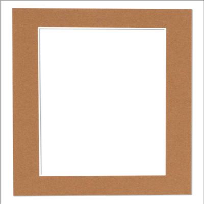 5x7 Mat for 8.5x11 Frame - Precut Mat Board Acid-Free Brown 5x7 Photo Matte Made to Fit a 8.5x11 Picture Frame, Premium Matboard for Family Photos, Show Kits, Art, Picture Framing, Pack of 1 Mat