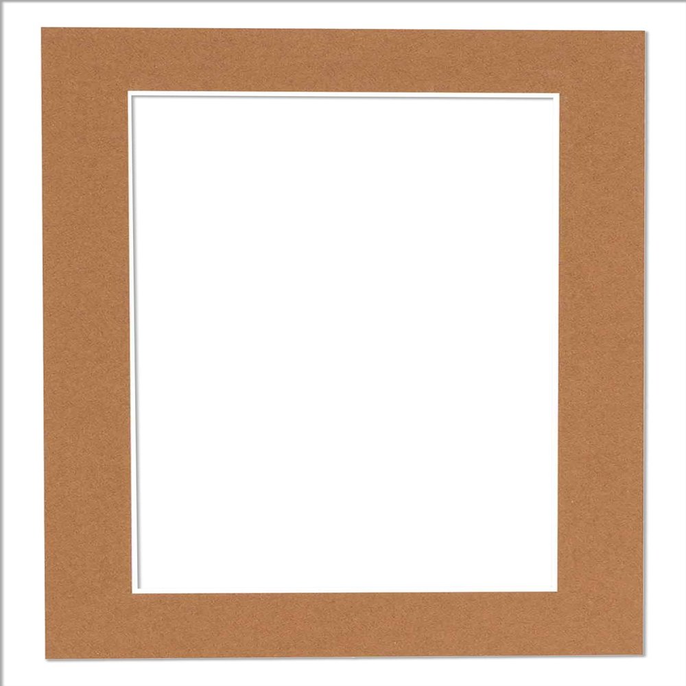 5x7 Mat for 8.5x11 Frame - Precut Mat Board Acid-Free Brown 5x7 Photo Matte Made to Fit a 8.5x11 Picture Frame, Premium Matboard for Family Photos, Show Kits, Art, Picture Framing, Pack of 1 Mat