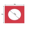 5x5 Mat For 7x7 Frame - Precut Cardinal Red Circle Shaped Photo Mat Board Opening - Acid Free Matte and Bevel Cut for Family Photos, Pack of 100 Matboards Show Kit With Acid Free Backings & Clear Bags view 3