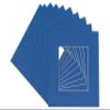 10x10 Mat for 20x20 Frame - Precut Mat Board Acid-Free Royal Blue 10x10 Photo Matte For a 20x20 Picture Frame, Premium Matboard for Family Photos, Show Kits, Art, Picture Framing, Pack of 10 Mats view 3