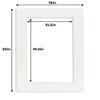 11x17 Mat for 16x20 Frame - Precut Acid-Free Textured White Photo Matte Board - Premium Matboard for Family Photos, Show Kits, Art, Picture Framing - Pack of 10 view 4