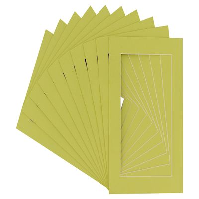 11x14 Mat for 12x18 Frame - Precut Mat Board Acid-Free Pistachio Green 11x14 Photo Matte For a 12x18 Picture Frame, Matboard for Family Photos, Show Kits, Art, Picture Framing, Pack of 100 Mats