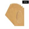 Poster Palooza 3x5 Mat For 6x7.5 Frame - Precut Beige Suede Oval Shaped Photo Mat Board Opening - Acid Free Matte to Protect Your Pictures - Bevel Cut for Family Photos, Pack of 100 Matboards view 2